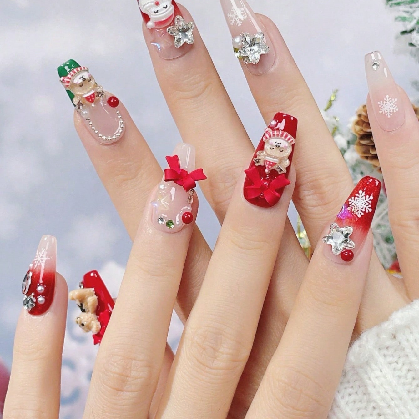 10pcs handmade coffin shaped n – Nail Art Fake Bewertung und Preis