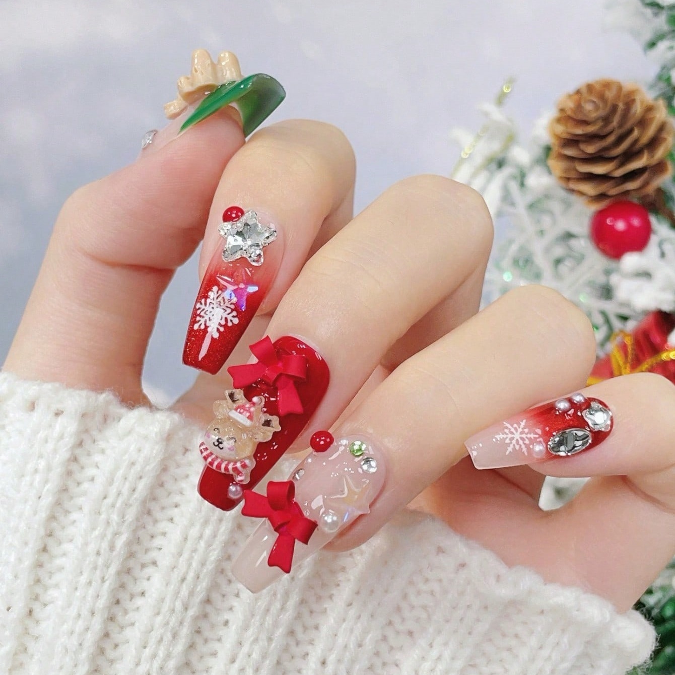 10pcs handmade coffin shaped n – Nail Art Fake Bewertung und Preis