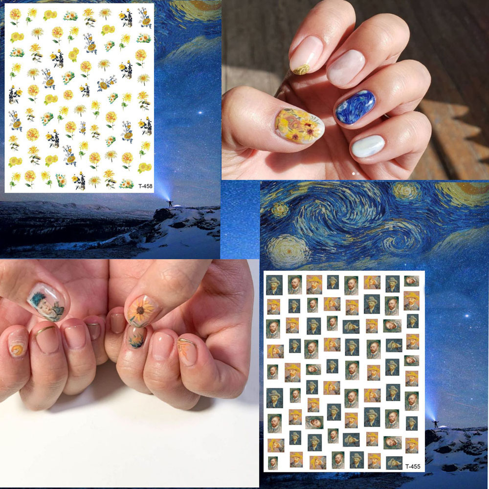 1pcs Van Gogh Night Romantic N – Nail Art Van Gogh Bewertung und Preis