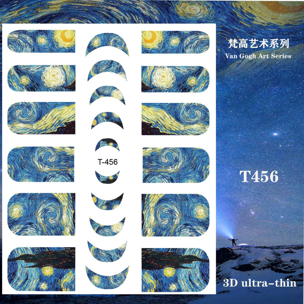 1pcs Van Gogh Night Romantic N – Nail Art Van Gogh Bewertung und Preis