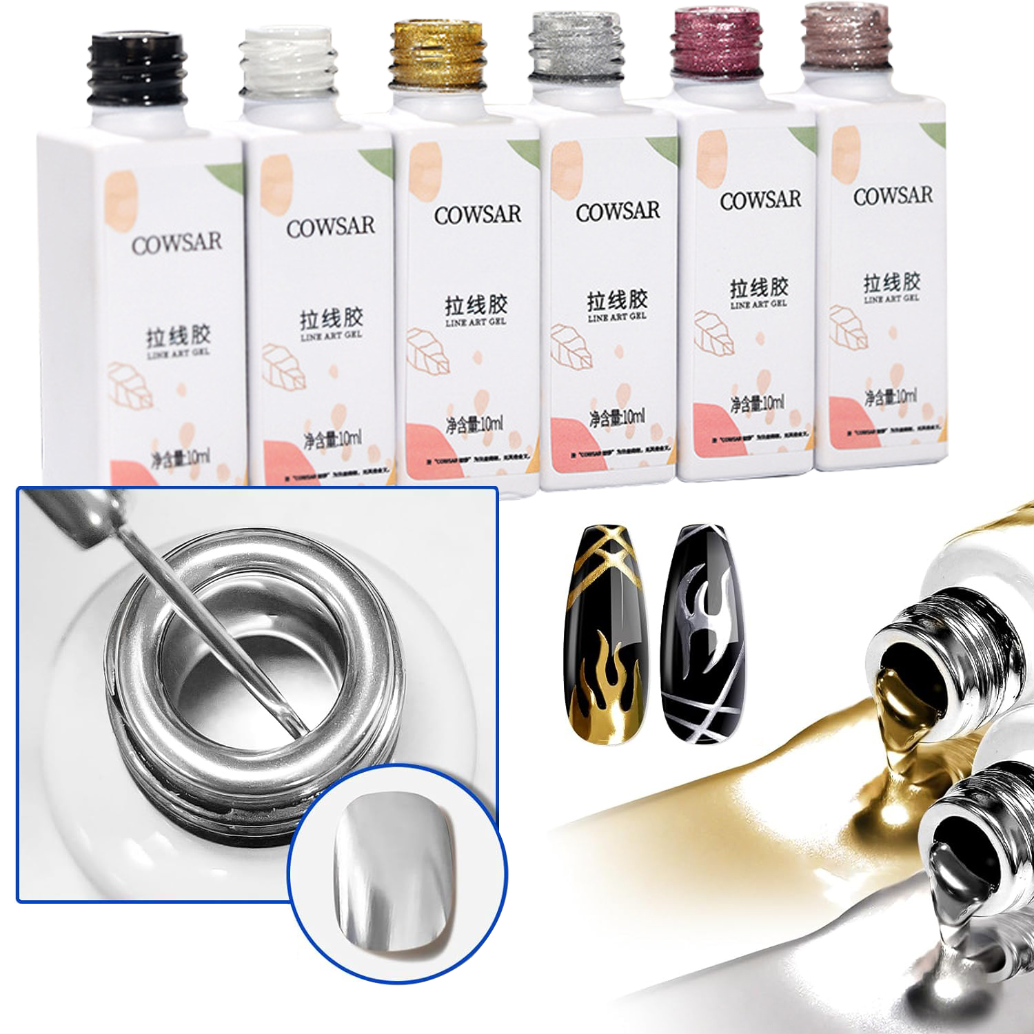 10ml 3D Mirror Metallic Gel Ch – Nail Art Chrome Bewertung und Preis